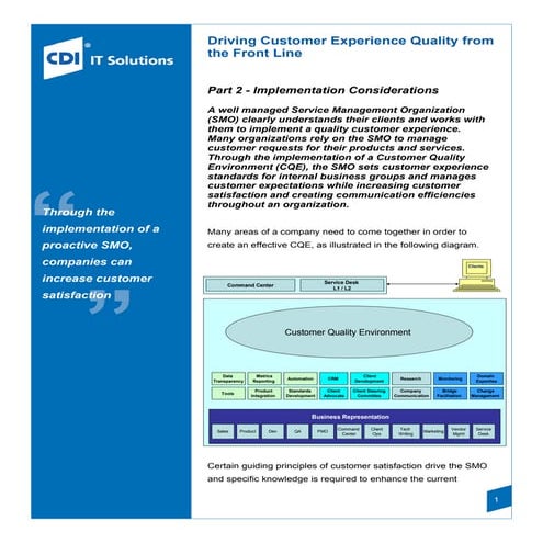 Rob Kleier - "Driving Customer Experience Quality from the Front Line", Part 2