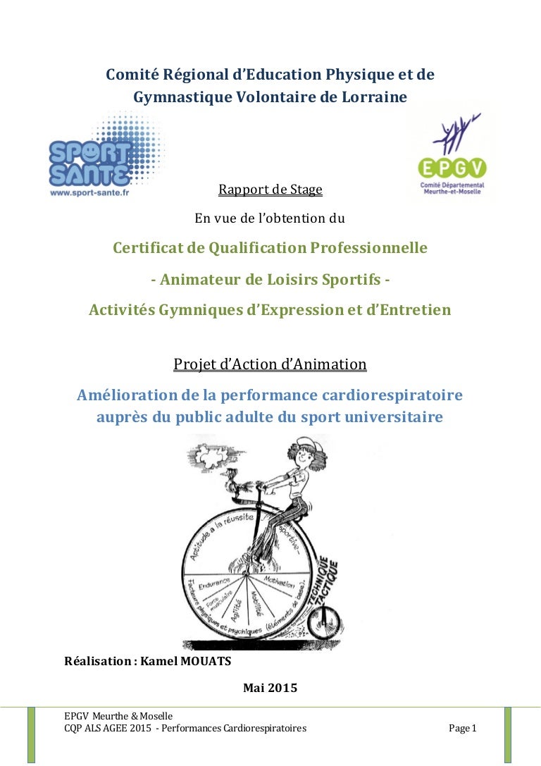 Exemple Projet D Animation Cqp Als Agee