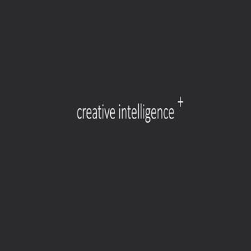 Creative Intelligence