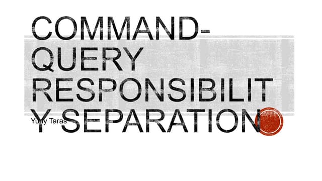 CQRS introduction