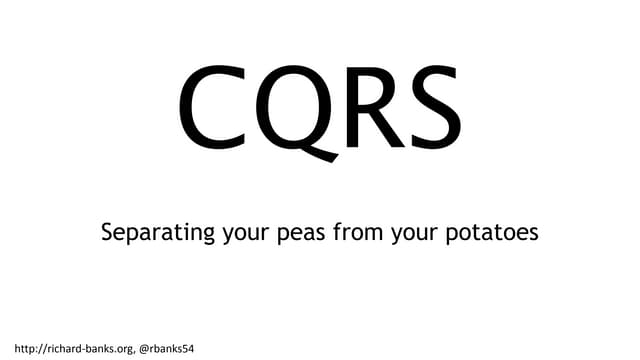 CQRS and what it means for your architecture