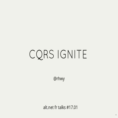 Cqrs Ignite