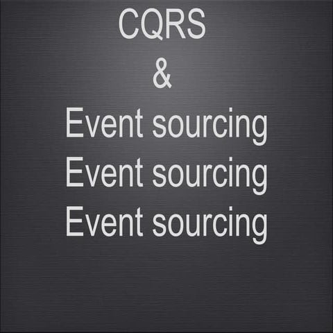 Cqrs+es