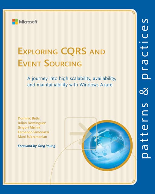 Cqrs journey guide