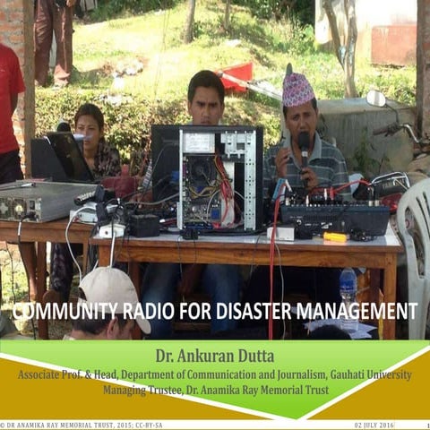 Community Radio for disaster management