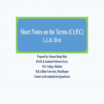 Cr.p.c. (short notes)