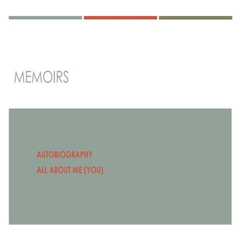 Cr 206 ag memoir introduction