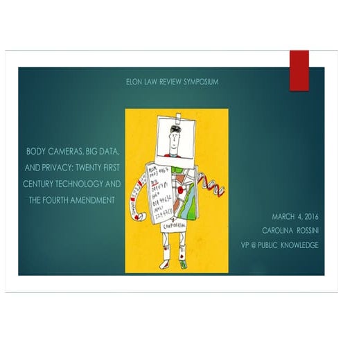 Consumers' and Citizens' Privacy  