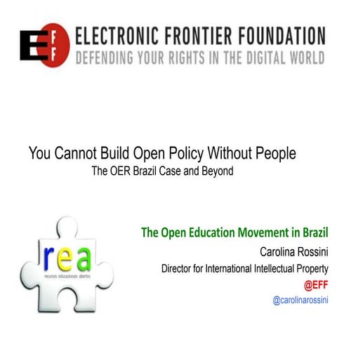 Não se pode construir políticas públicas sem pessoas: o caso REA Brasil e out...