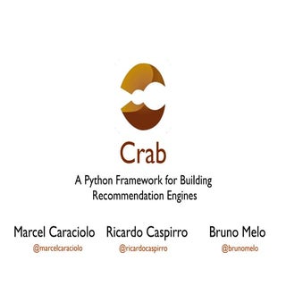 Crab - A Python Framework for Build...
