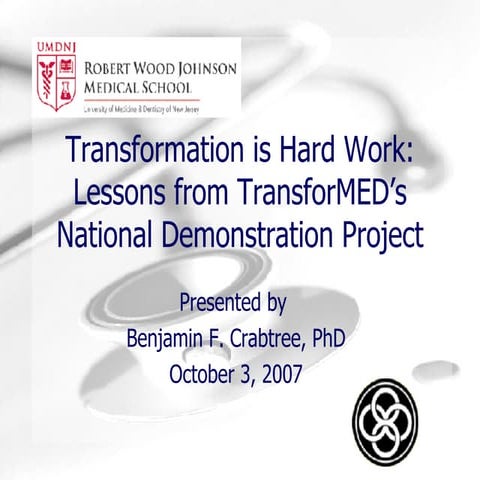 Benjamin Crabtree Regenstreif Conference Slides