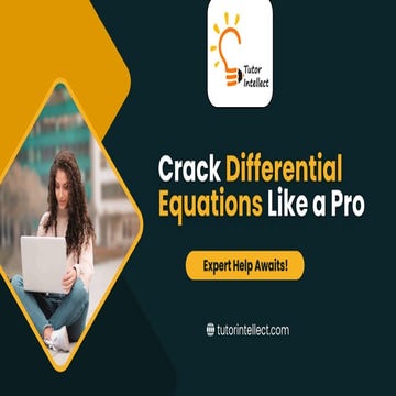 Crack Differential Equations Like a Pro ! Assignment Help Guide