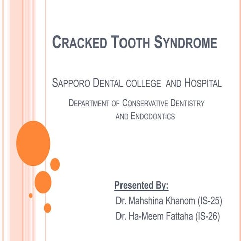 Cracked tooth syndrome