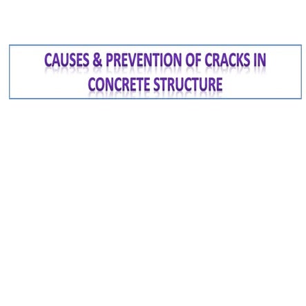 Crack  in concrete