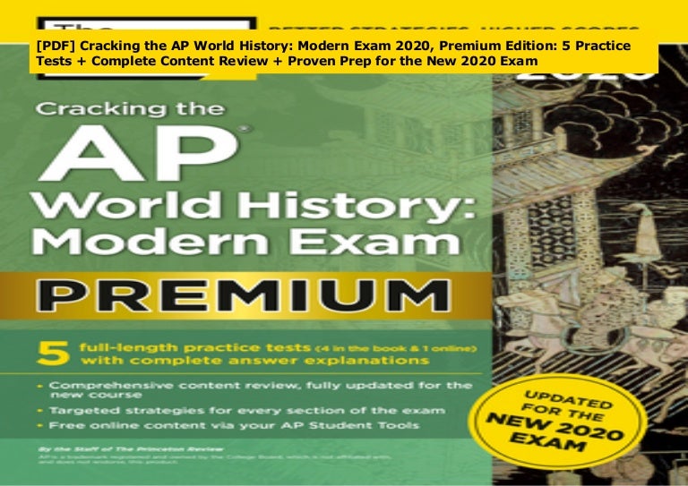 [Doc] Cracking the AP World History Modern Exam 2020, Premium Editio…
