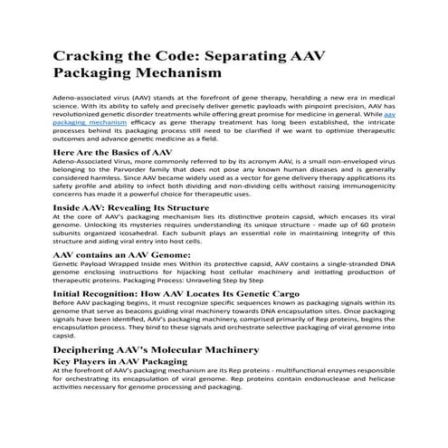 GeneMedi-AAV production protocol-packaging concentration and ...