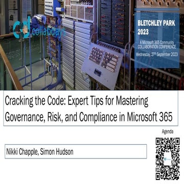 Cracking the Code- Expert Tips for Mastering GRC | CollabDays Bletchley | Sep...