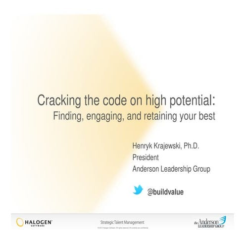 Cracking the code on high potential   finding engaging and retaining your bes...