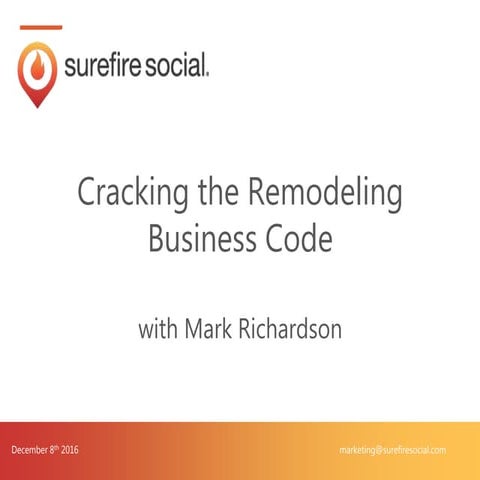 Cracking the Remodeling Business Code with Mark Richardson