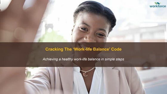work life balance | PPT | Career Advice | Careers