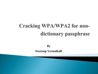 Cracking WPA/WPA2 with Non-Dictionary Attacks