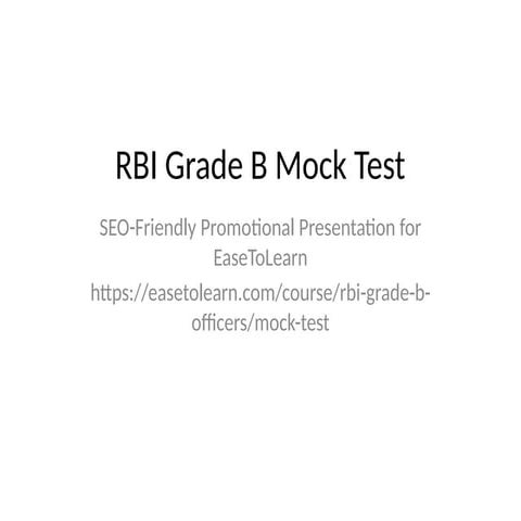Crack Exams with EaseToLearn’s IBPS RRB Mock Test 2025.pptx