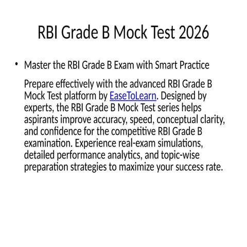 Crack Exams with EaseToLearn’s IBPS RRB Mock Test 2025.pptx