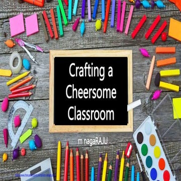 Crafting a Cheersome Classroom (for School Teachers)