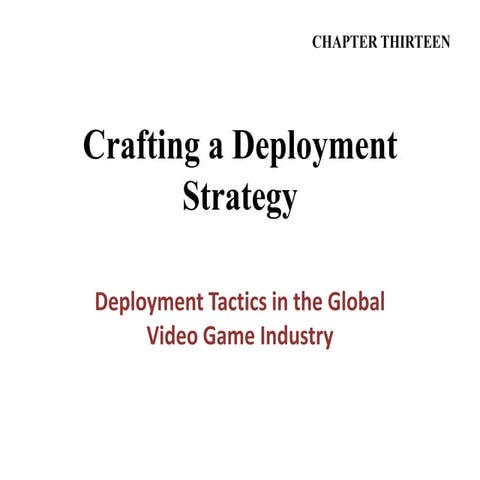 IS STRATEGY Crafting a deployment
