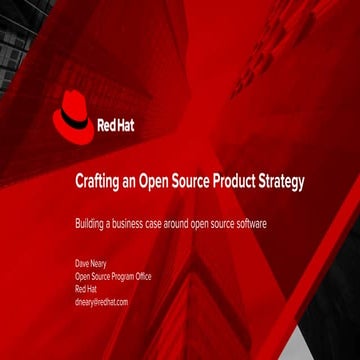 Crafting an Open Source Product Strategy