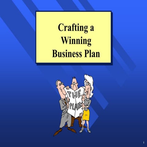 Crafting a winning business plan
