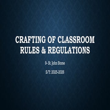 Crafting of Classroom rules & regulations.pptx