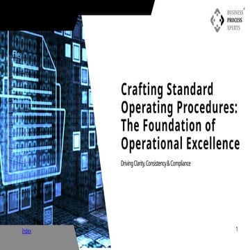 Crafting Standard Operating Procedures: The Key to Operational Excellence