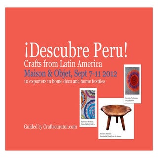 Craftscurator brochure descubre_peru