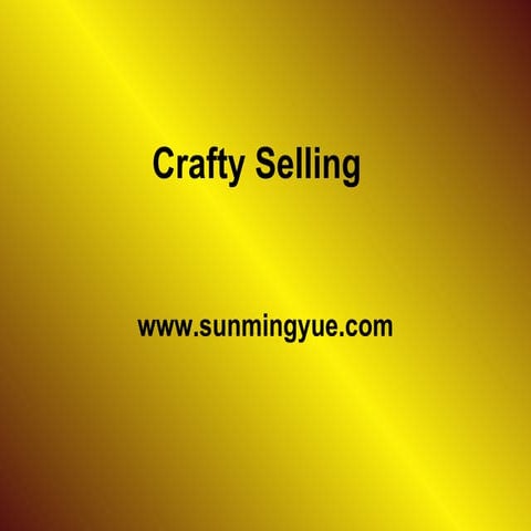 Crafty selling.ppt17