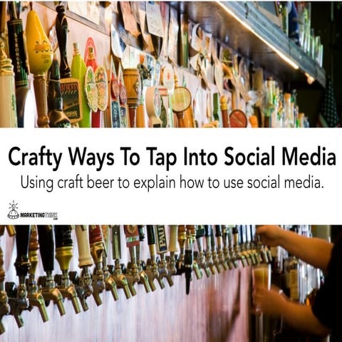 Crafty Ways To Tap Into Social Media. A Guide To Using Social Media Using Craft Beer To Tell The Story
