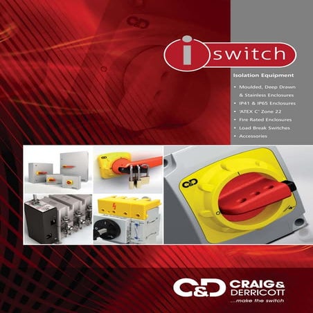 Craig & Derricott Switch Disconnectors Catalogue