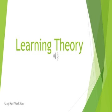 Learning Theory