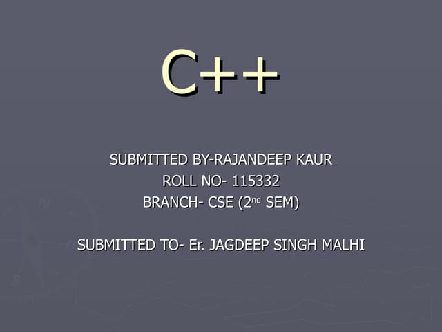 C++ rajan