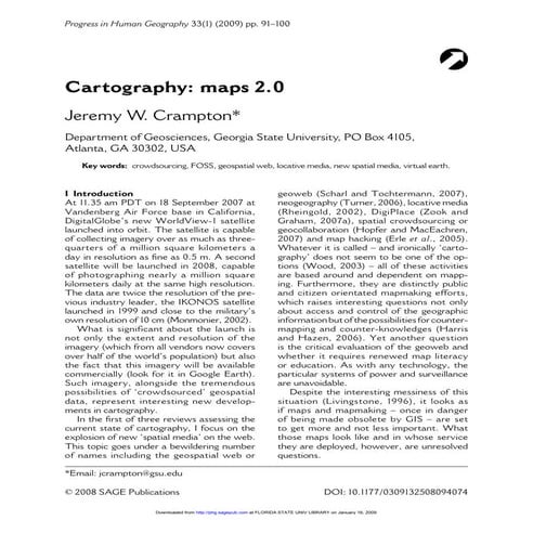 Cartography: Web 2.0