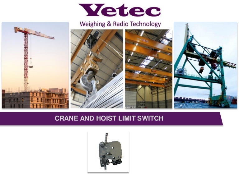 Crane and hoist limit switch