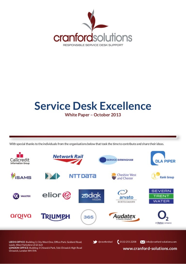 Service desk thesis