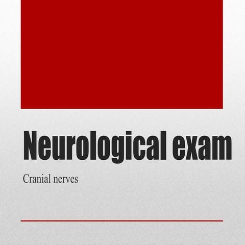 Cranial_Nerves_examination Cranial nerve examination frequently appears in OS...