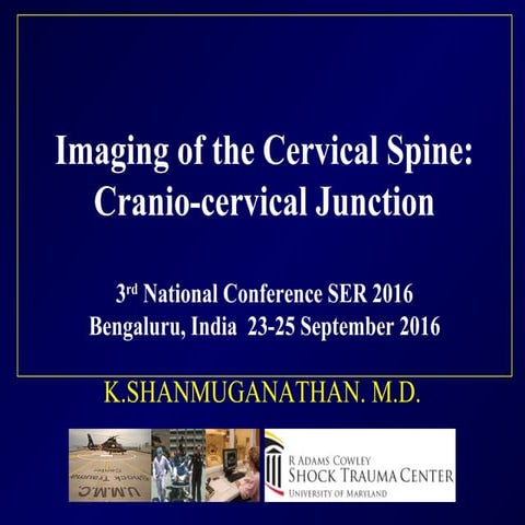 Cranio cervical junction -dr. k.shanmuganathan