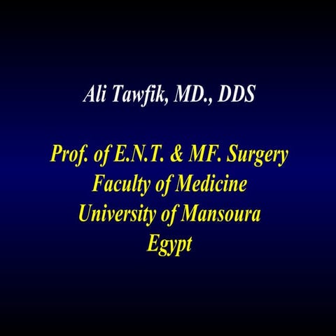 Cranio facial fractures