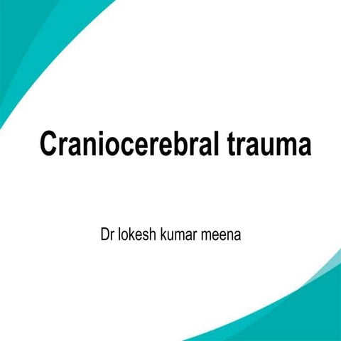 Craniocerebral trauma 1