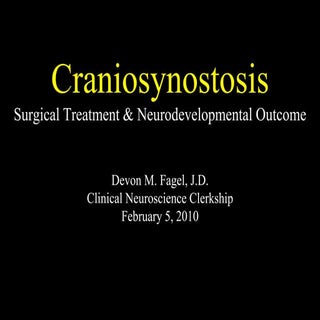 Craniosynostosis