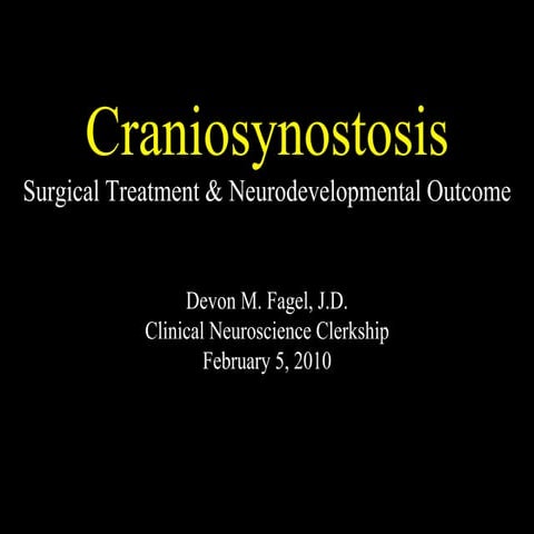Craniosynostosis