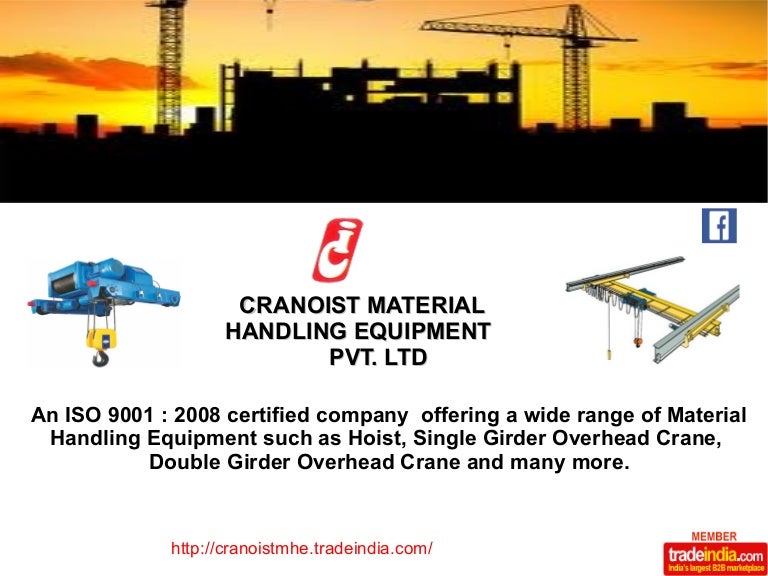 Material Handling Equipment Exporter, Manufacturer,Ahmedabad