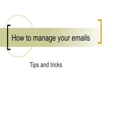 Crash Course In Email Management